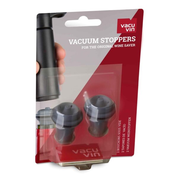 Vacu Vin Vacuum Wine Stopper Grey Set of 2